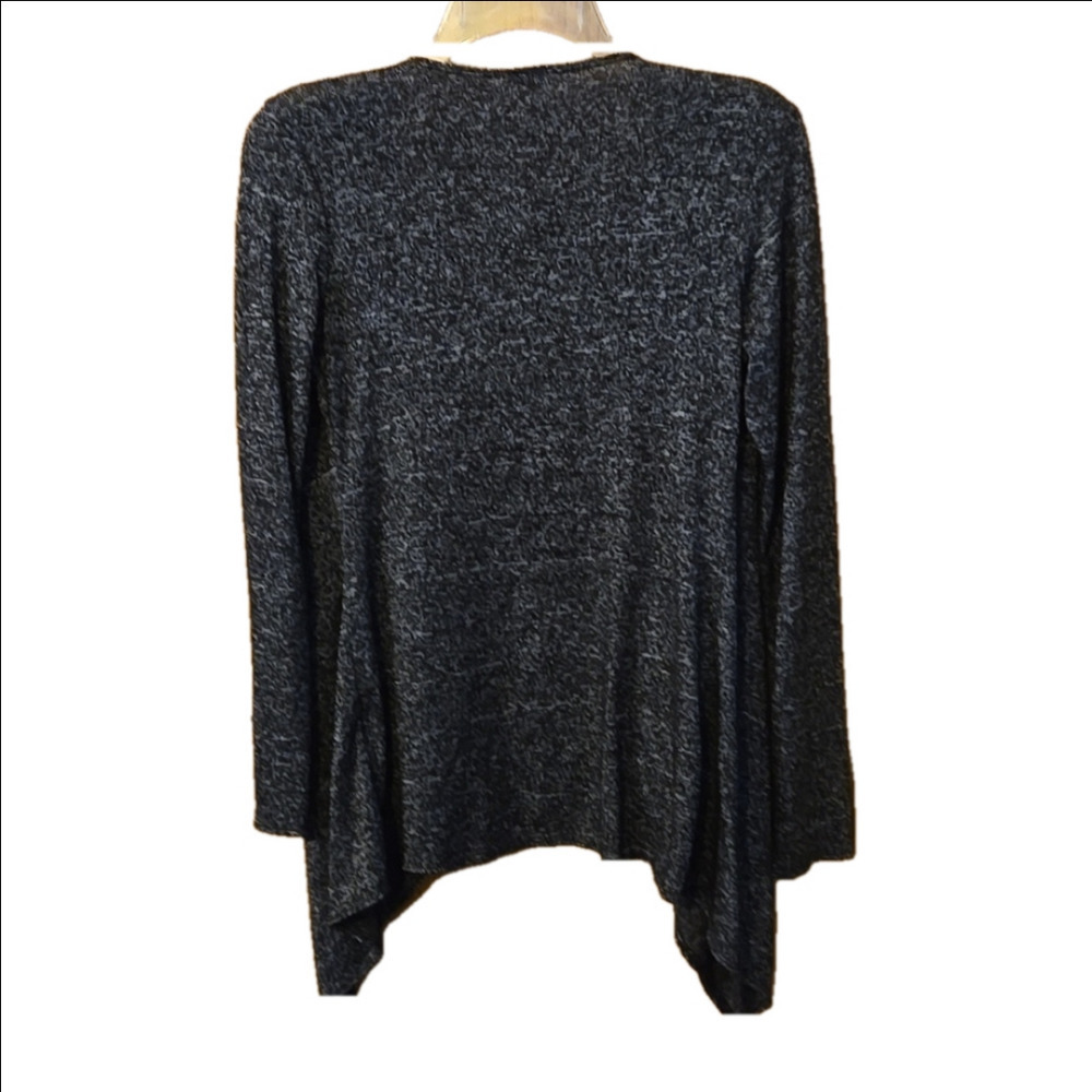 Free Kisses Open Front Waterfall Cardigan Lightweight Marled Women size Small - Picture 4 of 9